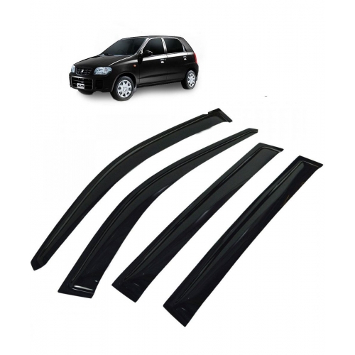 Car Window Door Visor For Maruti Suzuki Alto Old Set Of 4 Black
